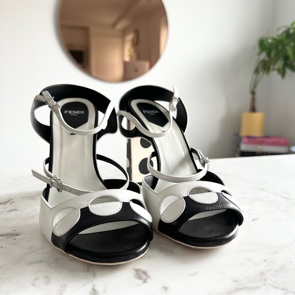 FENDI Polka Dot Sandals (Size 7.5) - Picture 3 of 15
